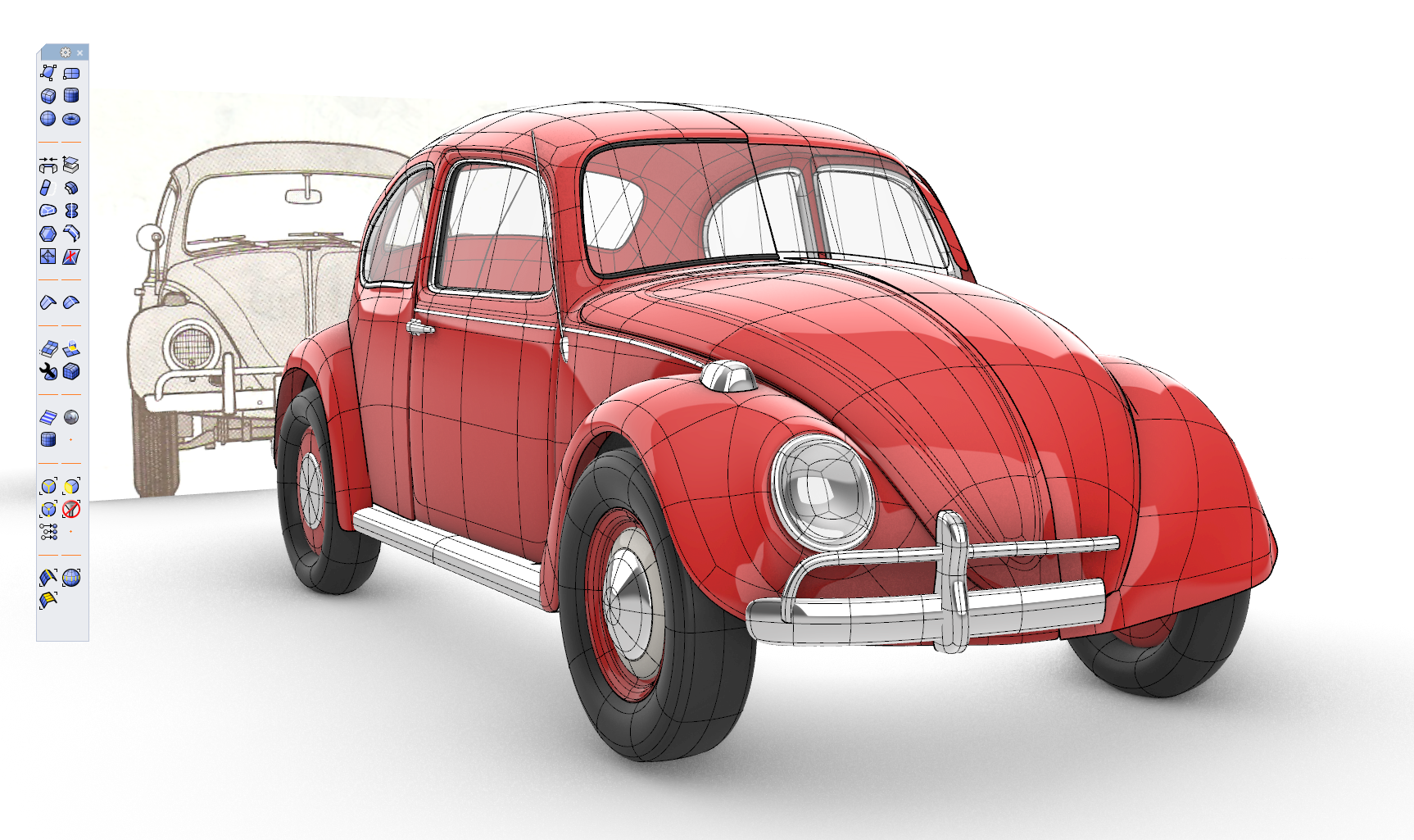 HoloによるSubDの66年式ビートル